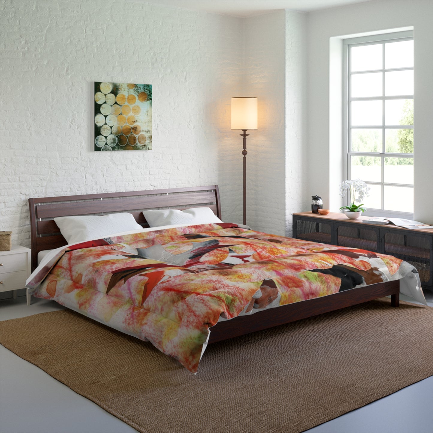 Colorful Comforter for Cozy Bedding – Light weight microfiber - King