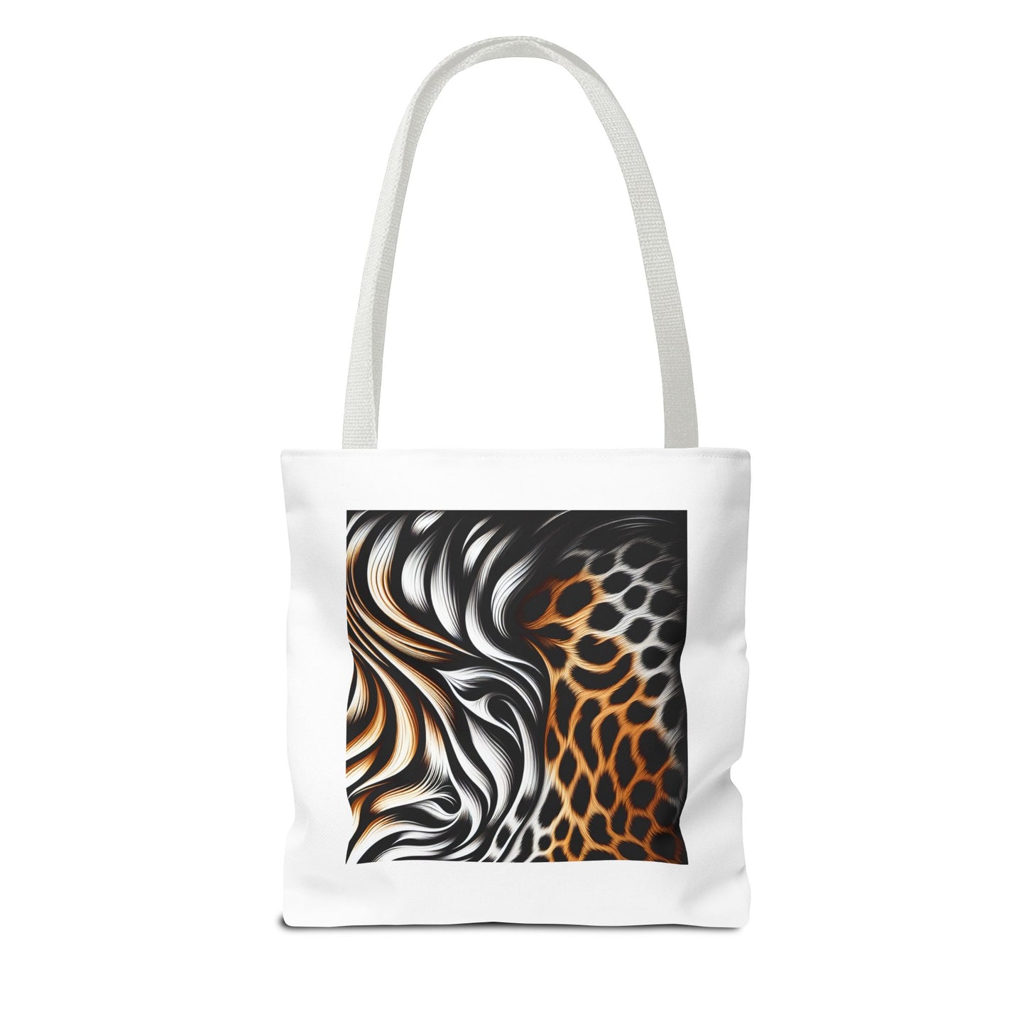 Animal Print - Canvas Tote Bag (AOP)- Shoulder Strap for easy carrying