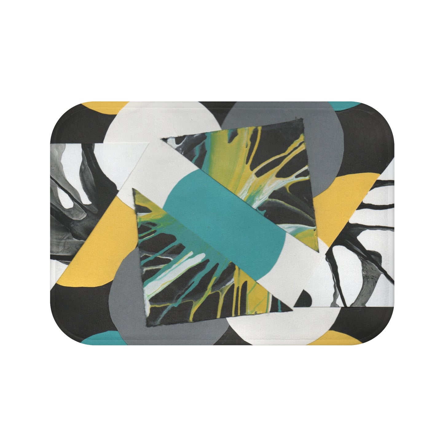 Abstract Modern Bath Mat – Stylish and Colorful Bathroom Decor