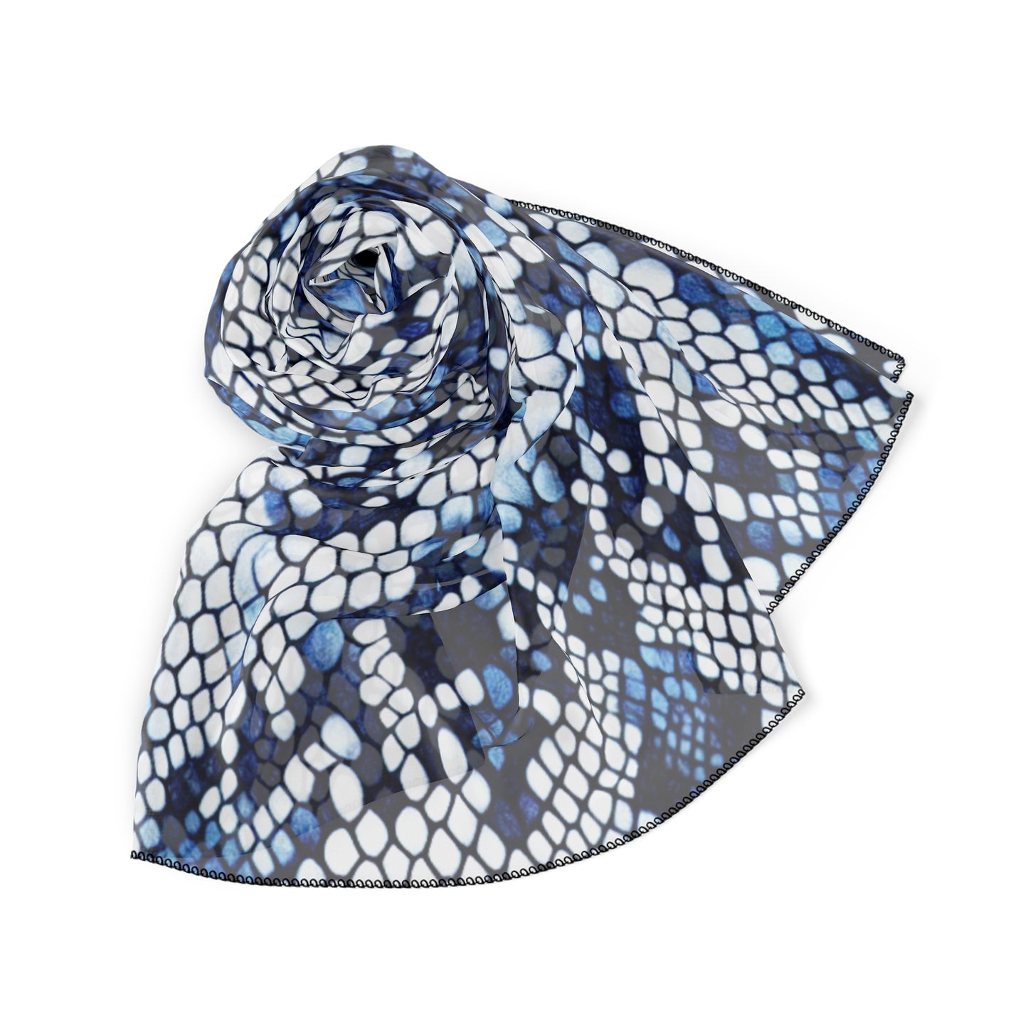 Chic Snake Print Poly Scarf, Stylish Fashion Accessory, Trendy Gift for Her, Modern Look for Any Occasion, Versatile Neck Wrap