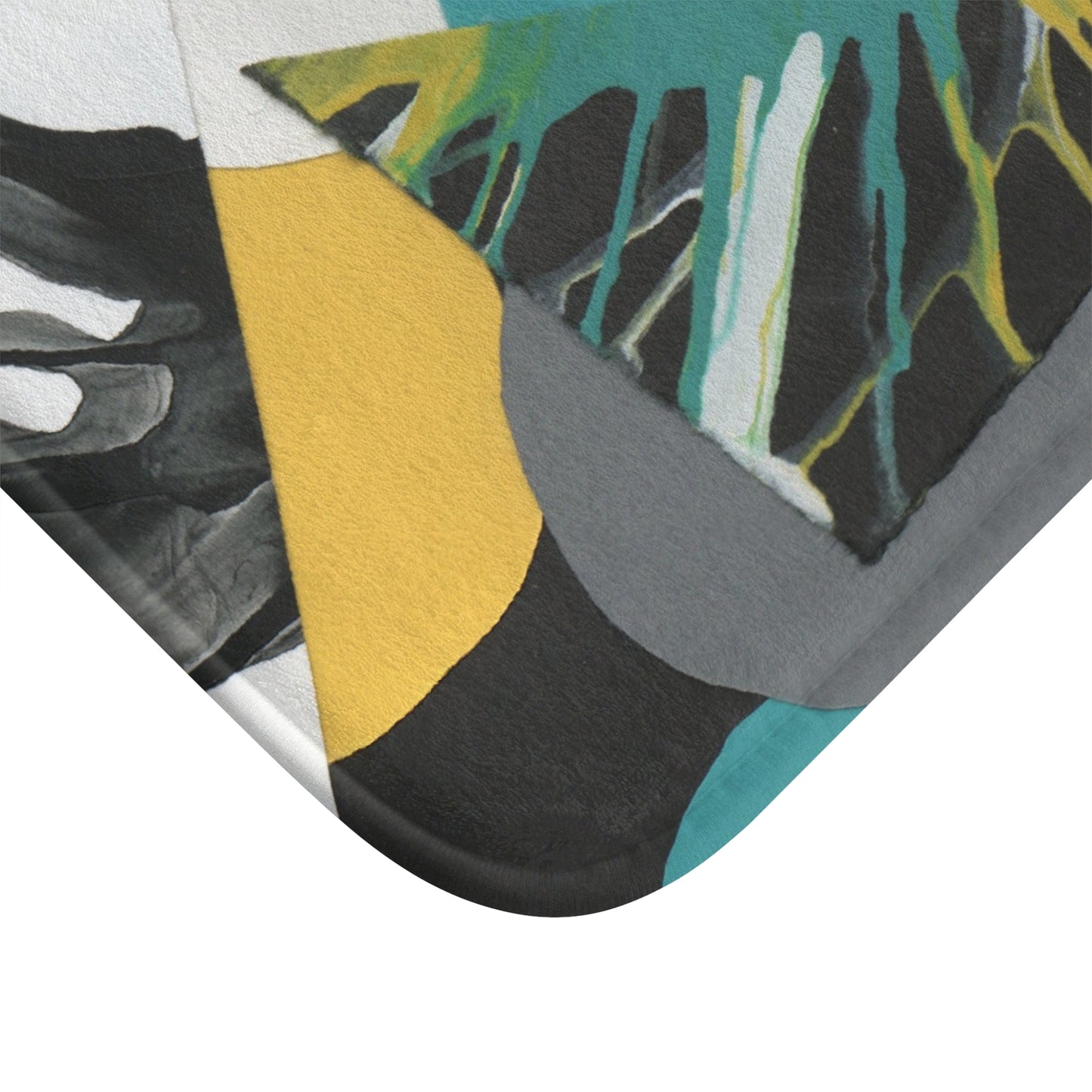 Abstract Modern Bath Mat – Stylish and Colorful Bathroom Decor