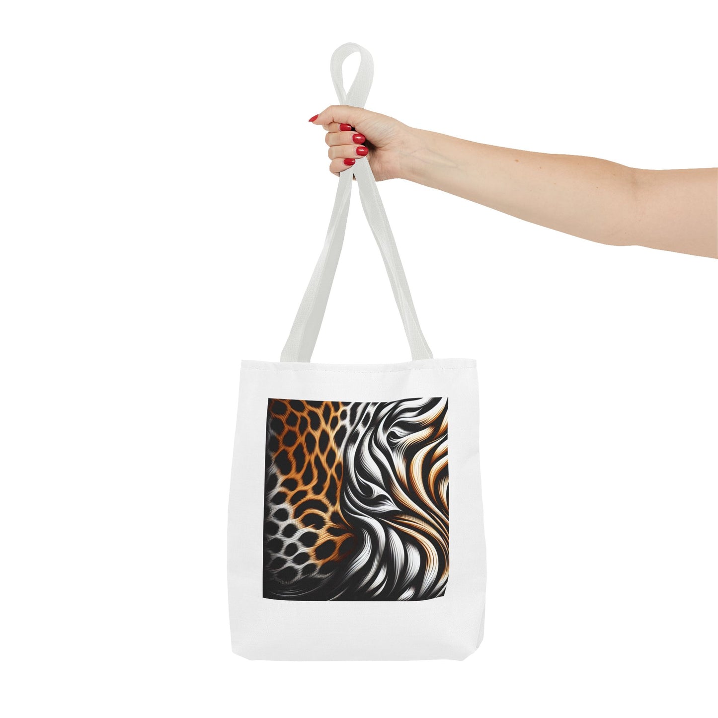 Animal Print - Canvas Tote Bag (AOP)- Shoulder Strap for easy carrying