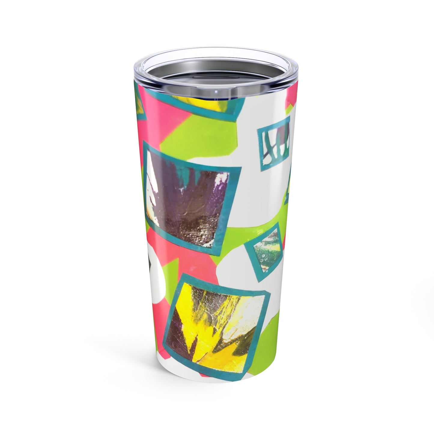 Vibrant Art Tumbler 20oz | Colorful Drinkware for Coffee, Tea, Smoothies, Perfect Gift for Birthdays, Holidays, and Celebrations