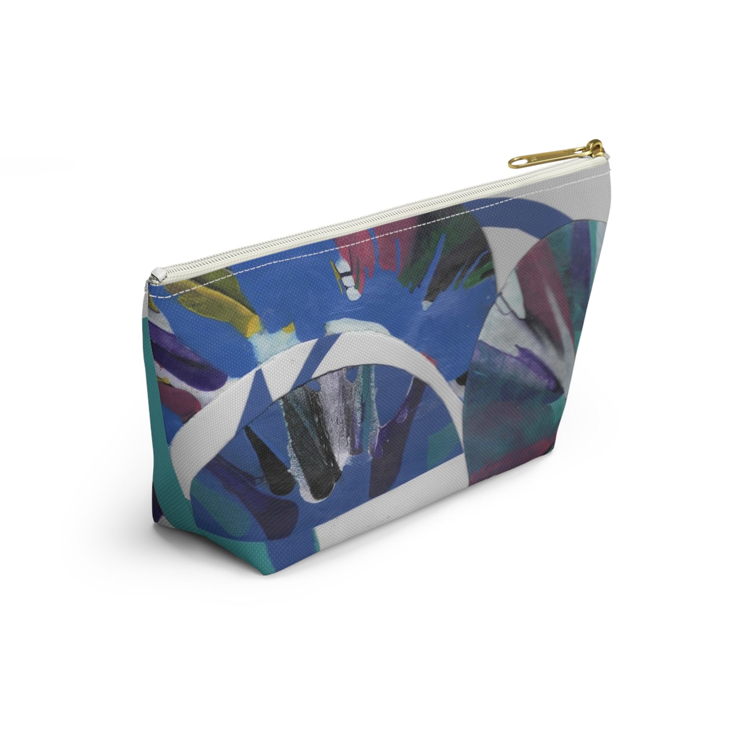 Travel Accessory Pouch - T-bottom - Original Print "Spin Circle" from The Pamela Gene Designs Collection!