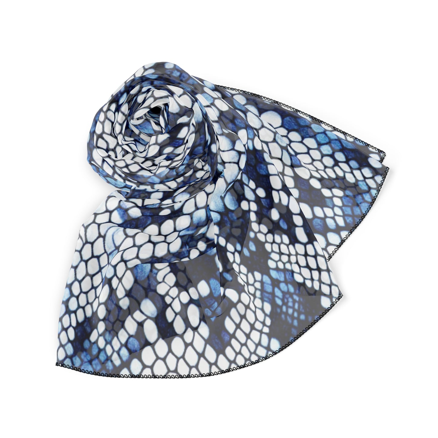 Chic Snake Print Poly Scarf, Stylish Fashion Accessory, Trendy Gift for Her, Modern Look for Any Occasion, Versatile Neck Wrap