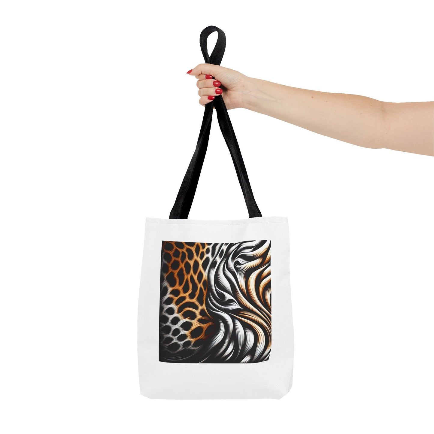 Animal Print - Canvas Tote Bag (AOP)- Shoulder Strap for easy carrying