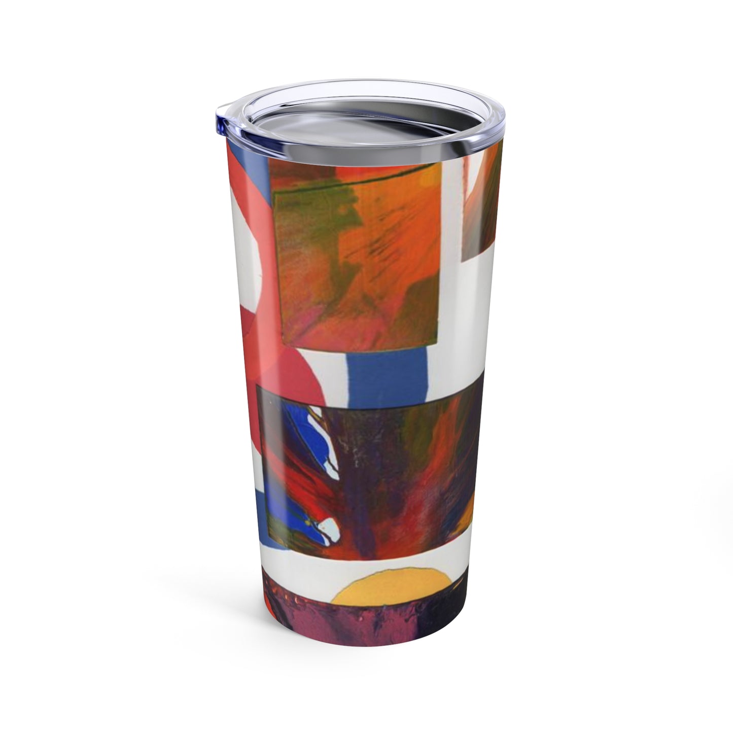 Vibrant Abstract 20oz Tumbler - Perfect for Coffee Lovers, Travel, Gifts, Art Enthusiasts, Unique Designs