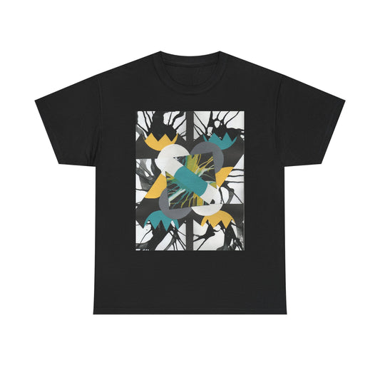 Abstract Art Unisex Cotton T - Shirt - Features, Art you can wear!