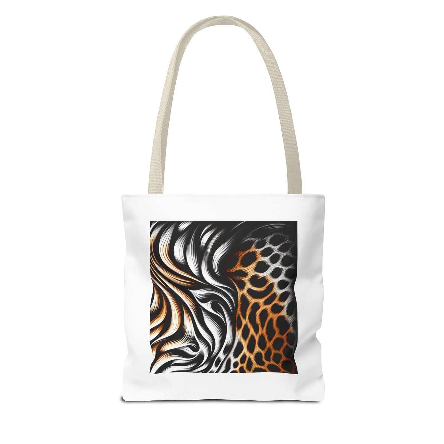 Animal Print - Canvas Tote Bag (AOP)- Shoulder Strap for easy carrying