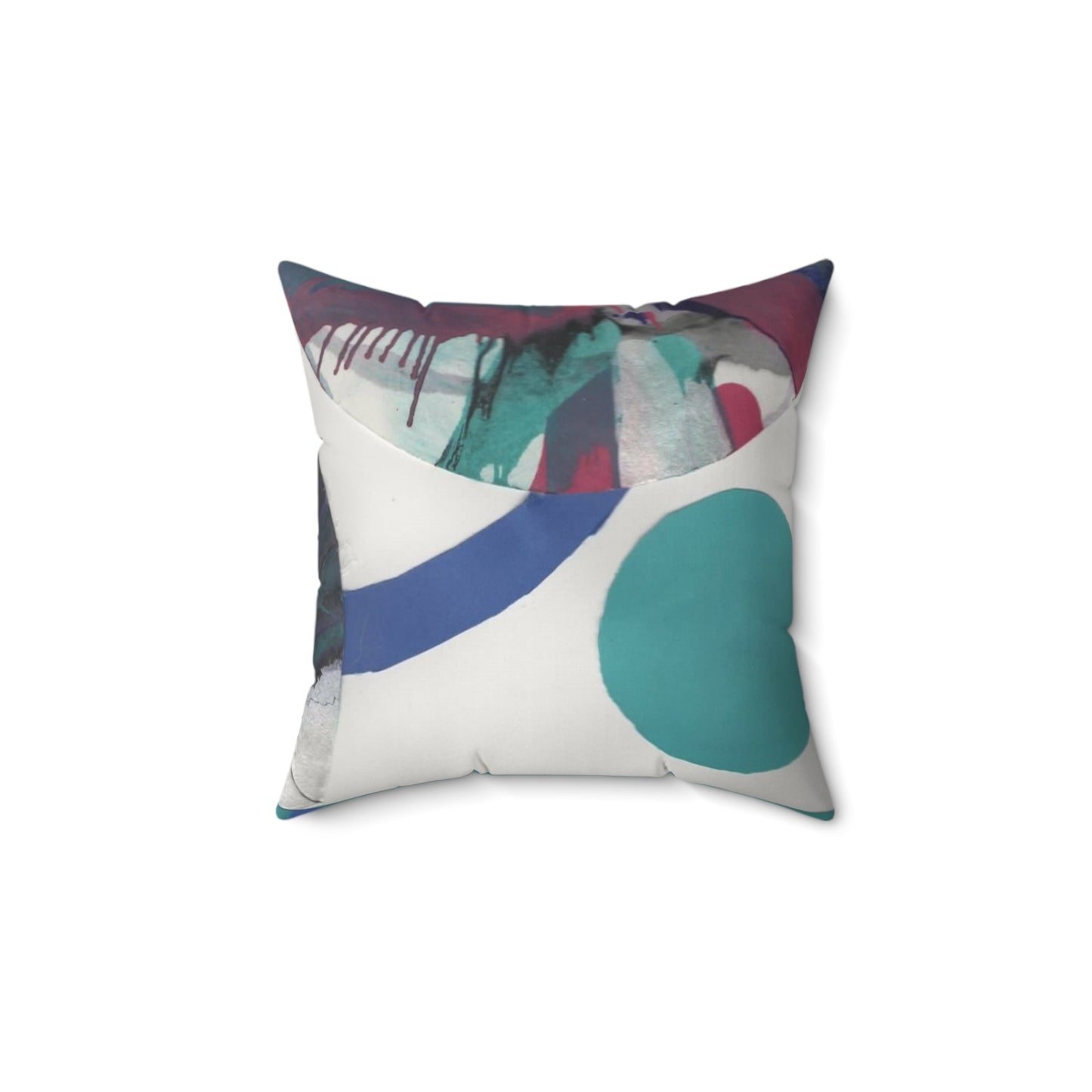 Square Decorative Pillow - Faux Leather -