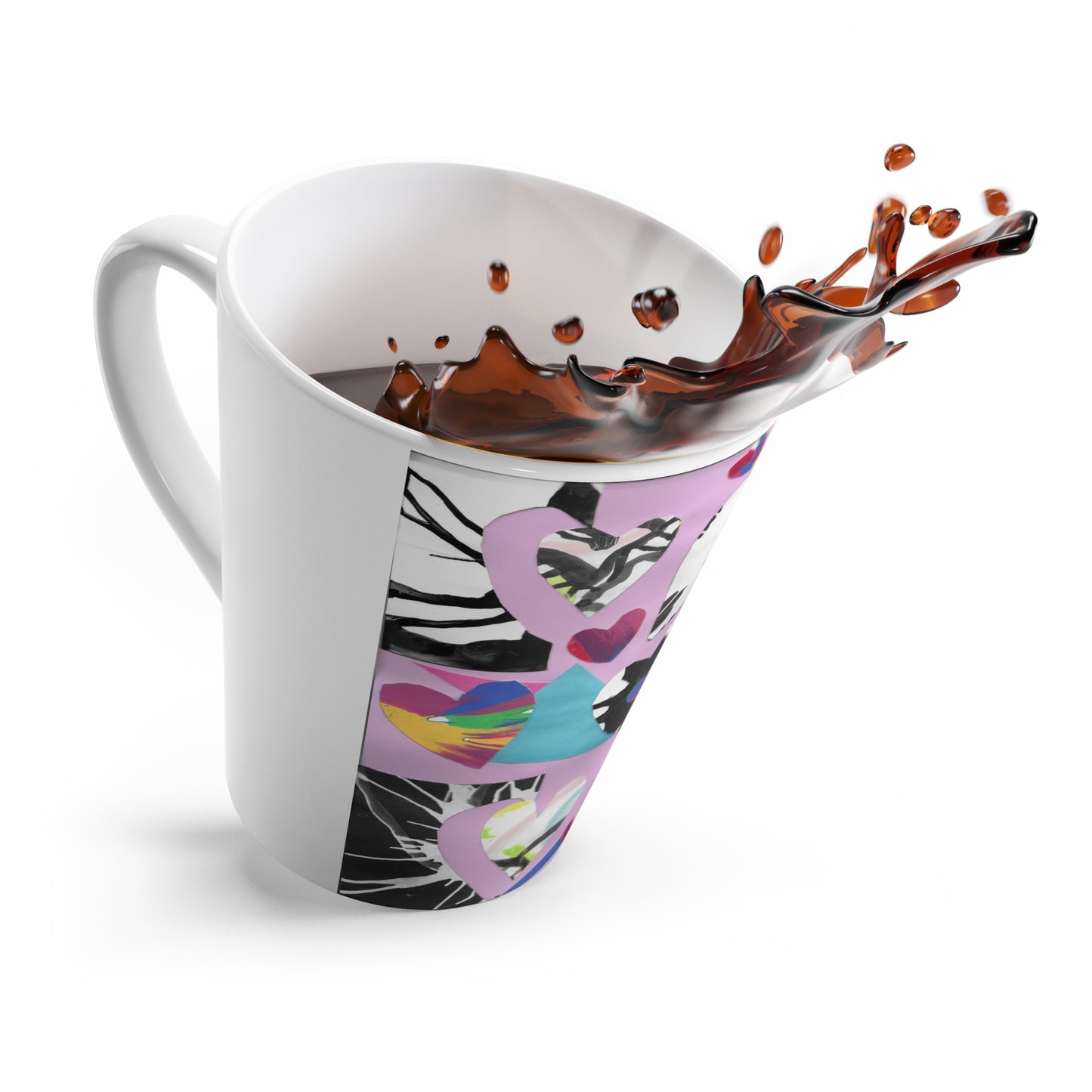 Valentines Day Latte Mug - Original Art Print - Pamela Gene Designs