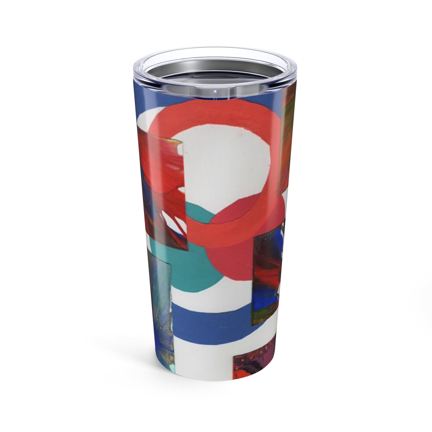 Vibrant Abstract 20oz Tumbler - Perfect for Coffee Lovers, Travel, Gifts, Art Enthusiasts, Unique Designs