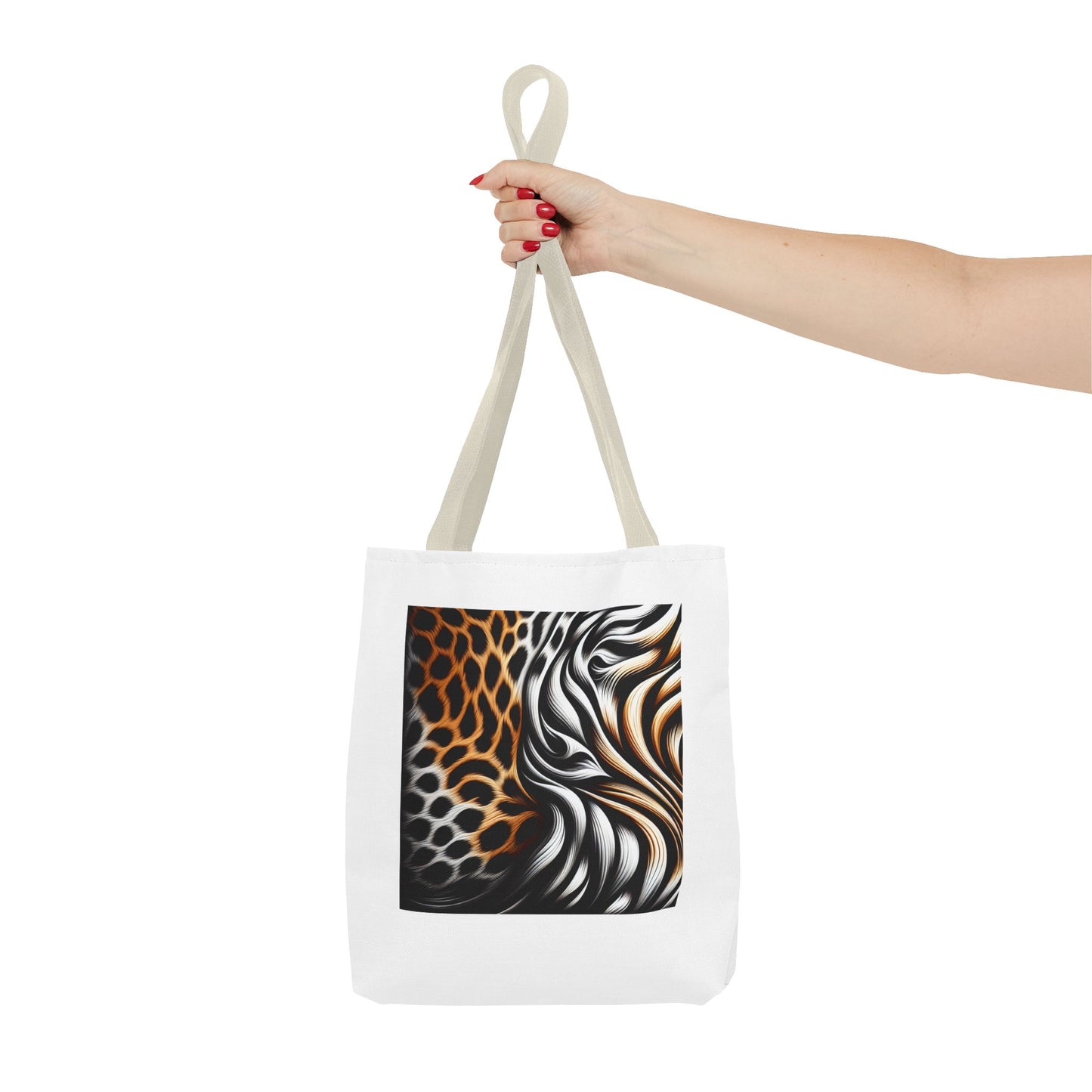 Animal Print - Canvas Tote Bag (AOP)- Shoulder Strap for easy carrying