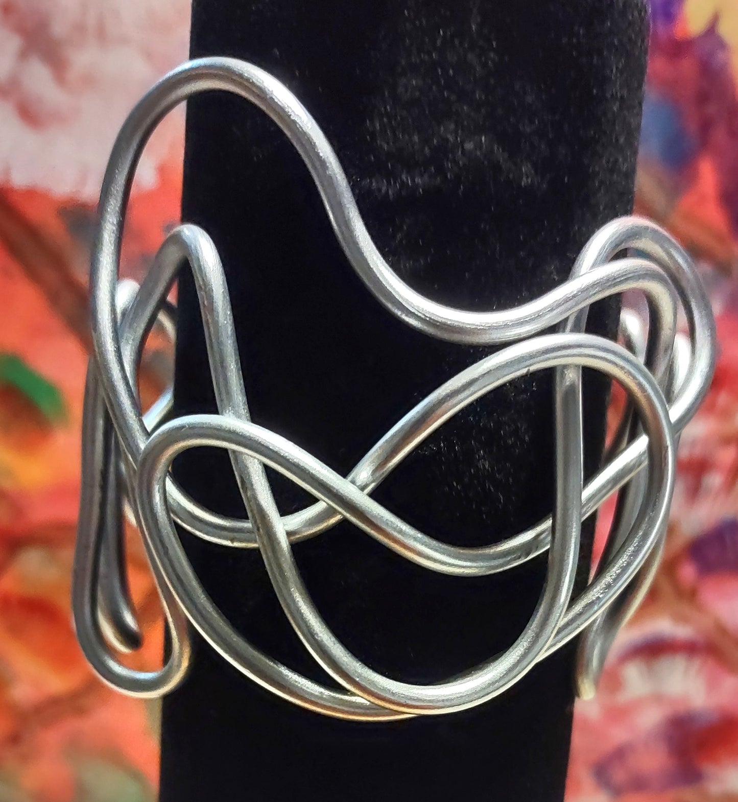 Stylish Aluminum Wire Cuff Bracelet - Chunky Aluminum Bracelet