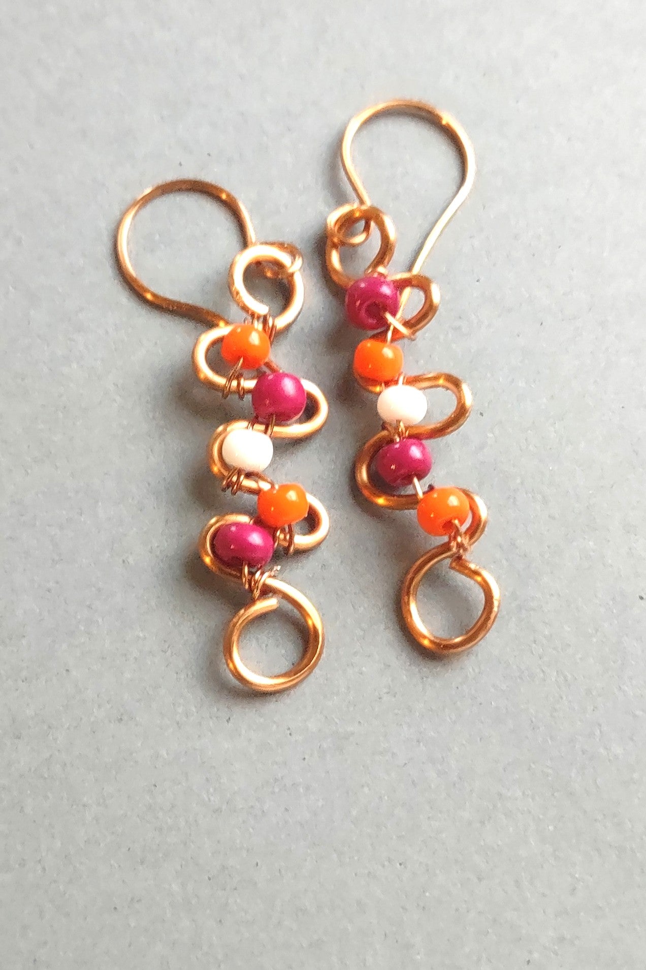 Summer Squiggle Dangle Earrings