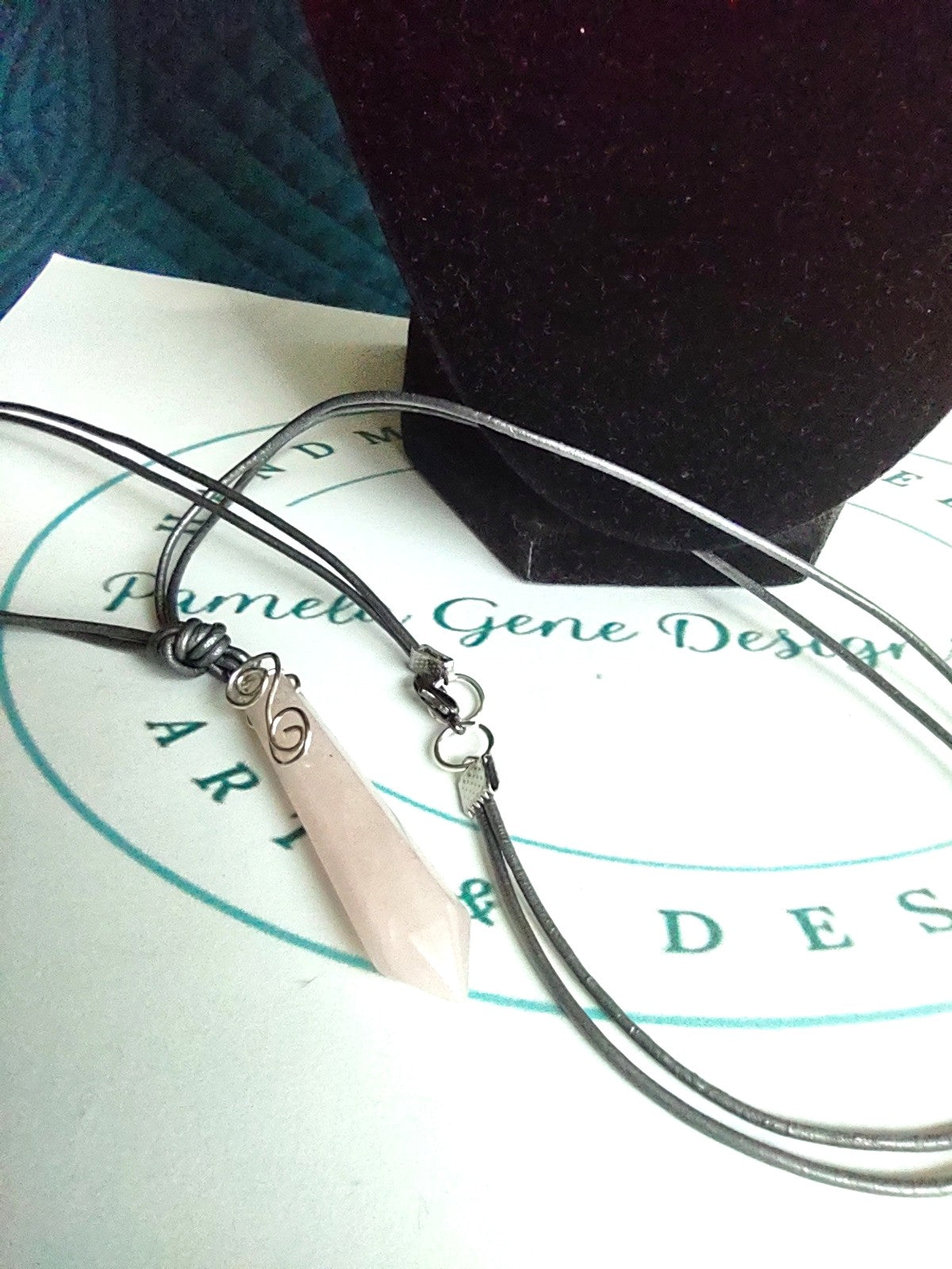 Rose Quartz Pendant - Octobert Birthstone - Great Birthday Gift - October Heat