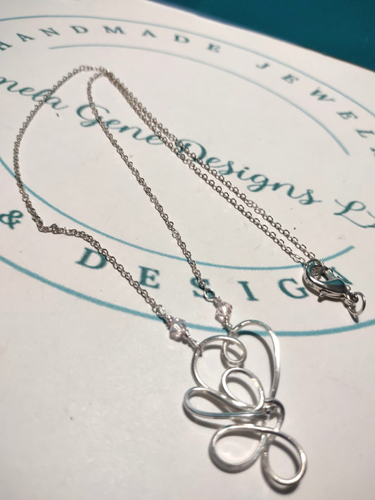 Heart Necklace - Sterling Silver Valentine Jewelry