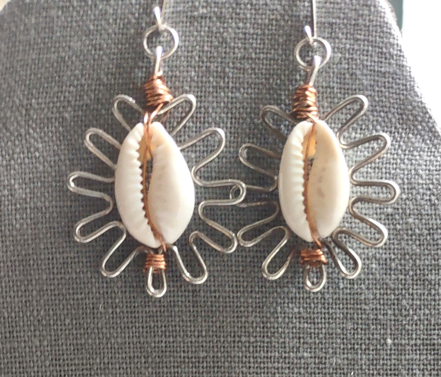 Sun-Inspired Cowrie Earrings