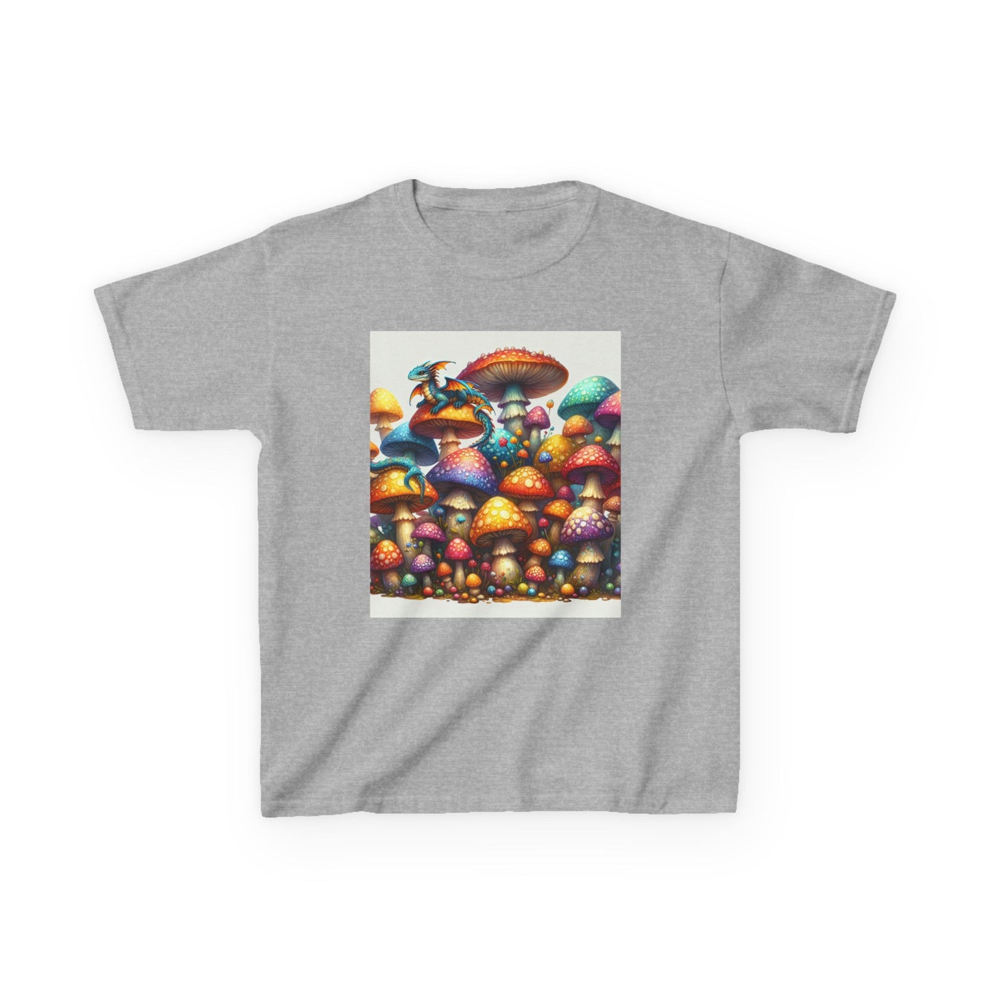 Kids Heavy Cotton™ Tee - Magic mushroom novelty print