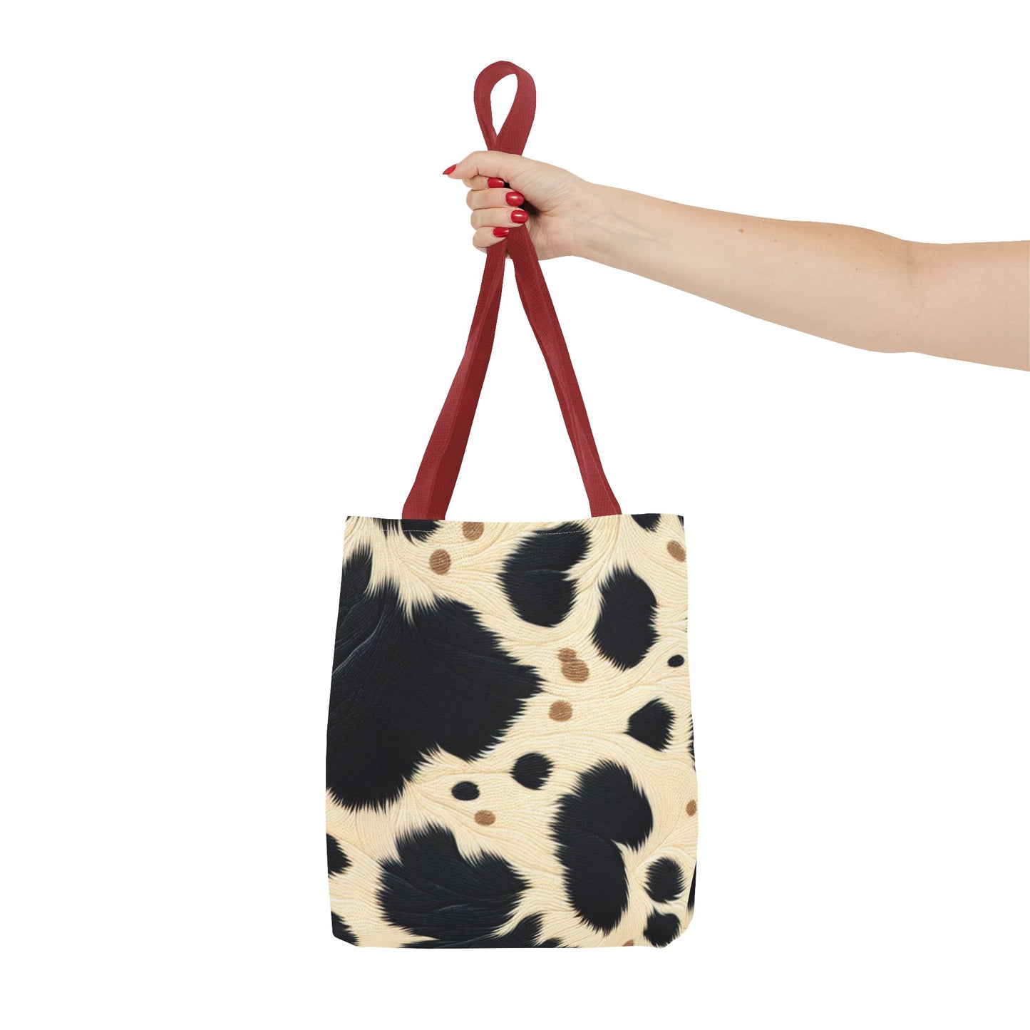 Cow Print Tote Bag -Animal Print Shopping Bag, Beach Tote, Gift for Animal Lovers, Everyday Carryall, Trendy Handbag