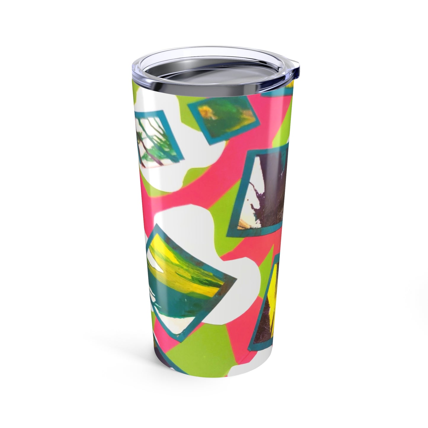 Vibrant Art Tumbler 20oz | Colorful Drinkware for Coffee, Tea, Smoothies, Perfect Gift for Birthdays, Holidays, and Celebrations