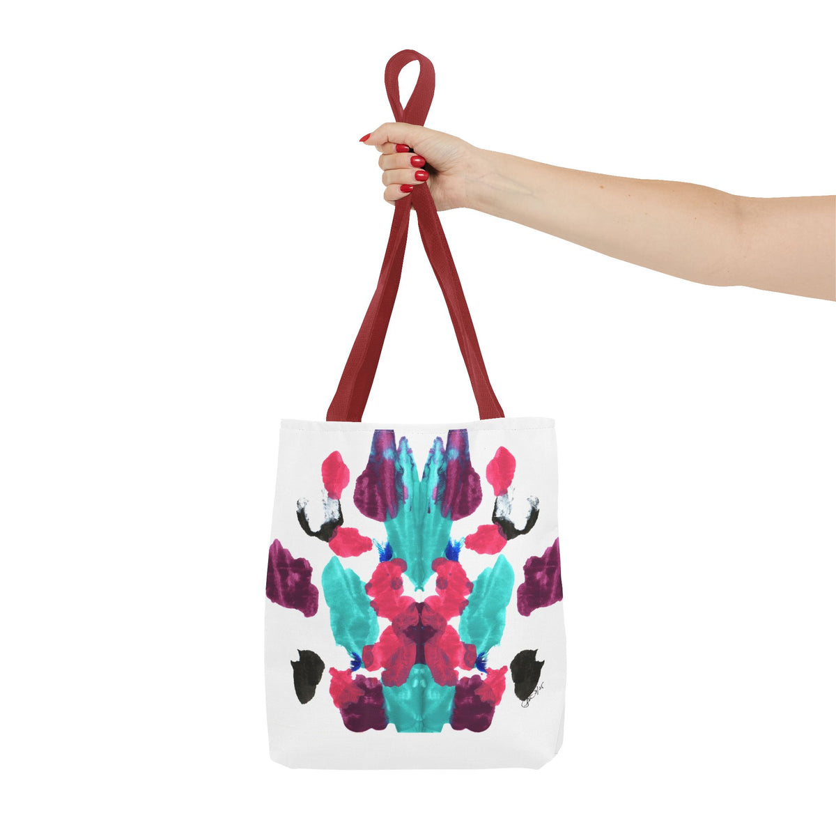 Symmetrical Abstract Art Tote Bag - Original Artwork - Pamela Gene Designs