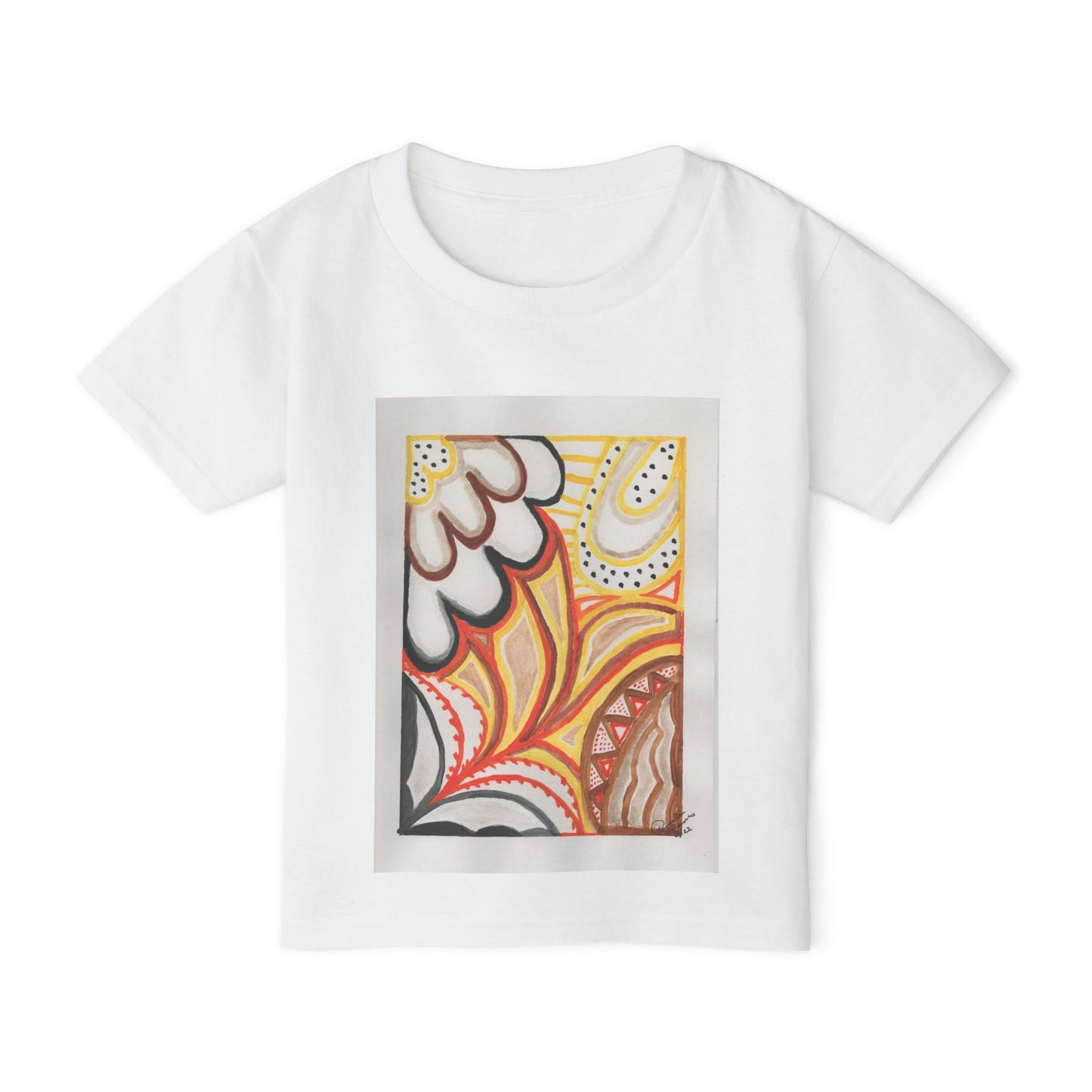 Heavy Cotton™ Toddler T-shirt - Original art print "Sun Joy" from The Pamela Gene Designs Collection!