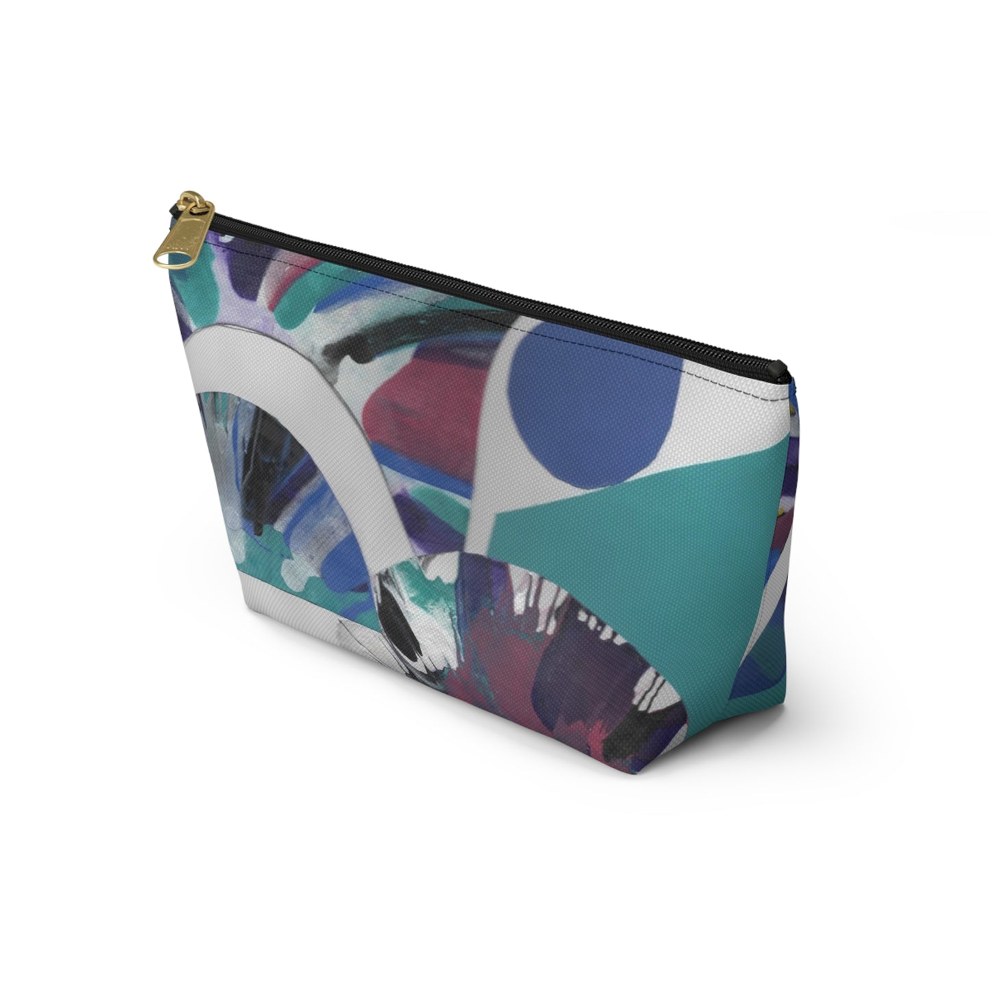 Travel Accessory Pouch - T-bottom - Original Print "Spin Circle" from The Pamela Gene Designs Collection!