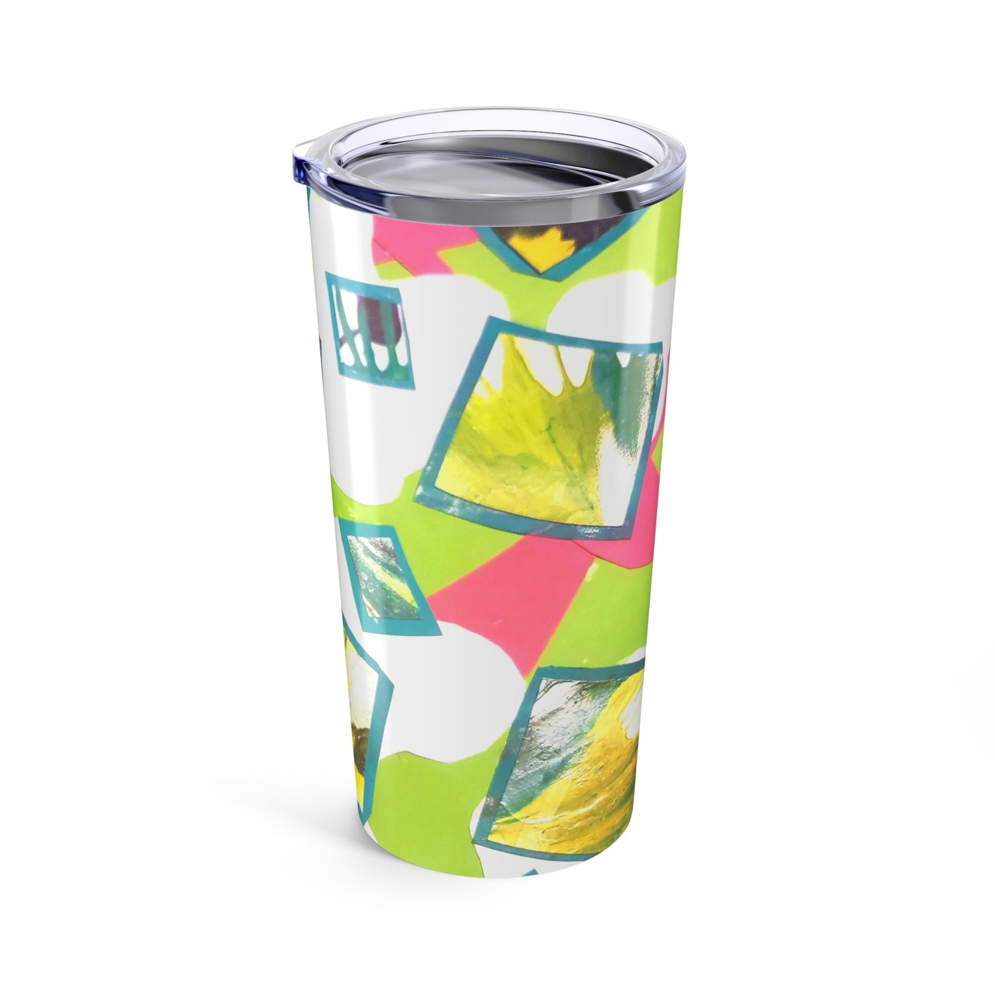 Vibrant Art Tumbler 20oz | Colorful Drinkware for Coffee, Tea, Smoothies, Perfect Gift for Birthdays, Holidays, and Celebrations