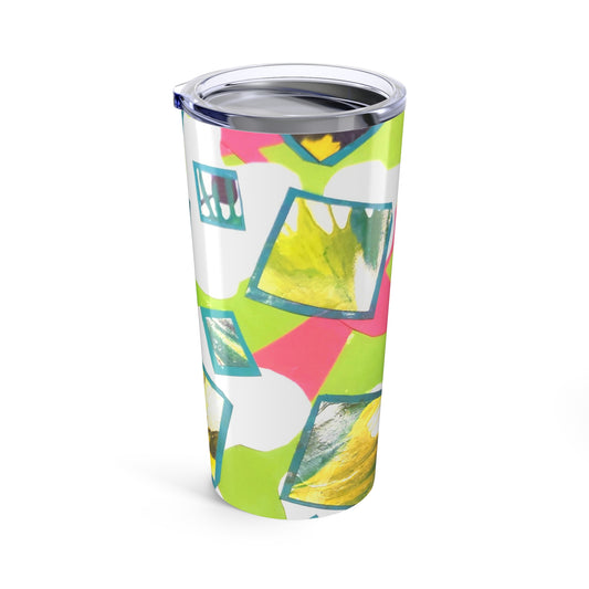 Vibrant Art Tumbler 20oz | Colorful Drinkware for Coffee, Tea, Smoothies, Perfect Gift for Birthdays, Holidays, and Celebrations