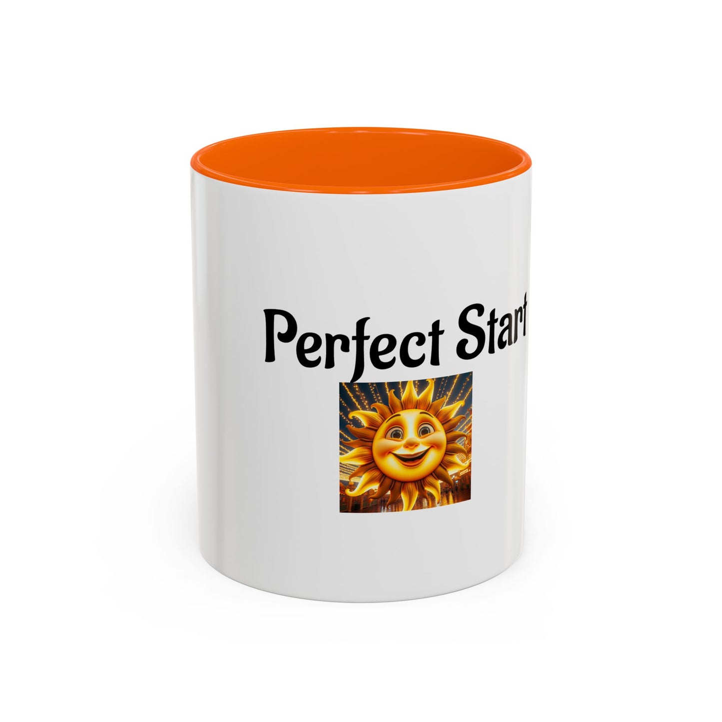Sunshine 'Perfect Start' Accent Coffee Mug | Motivational Gift, Morning Mug, Sunny Coffee Cup, Perfect for Home or Office