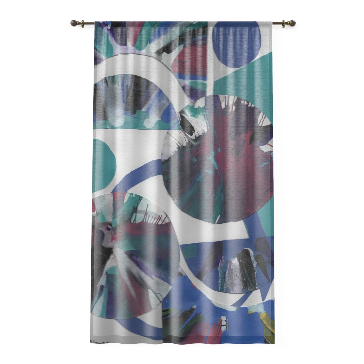 Elegant Sheer Window Curtains - Original Artwork - Pamela Gene Designs