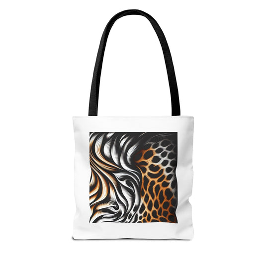 Animal Print - Canvas Tote Bag (AOP)- Shoulder Strap for easy carrying