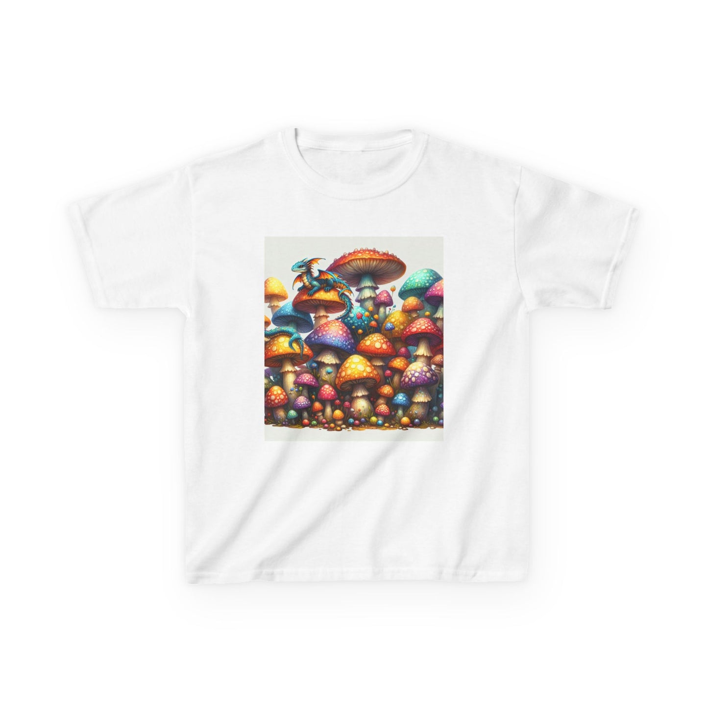 Kids Heavy Cotton™ Tee - Magic mushroom novelty print