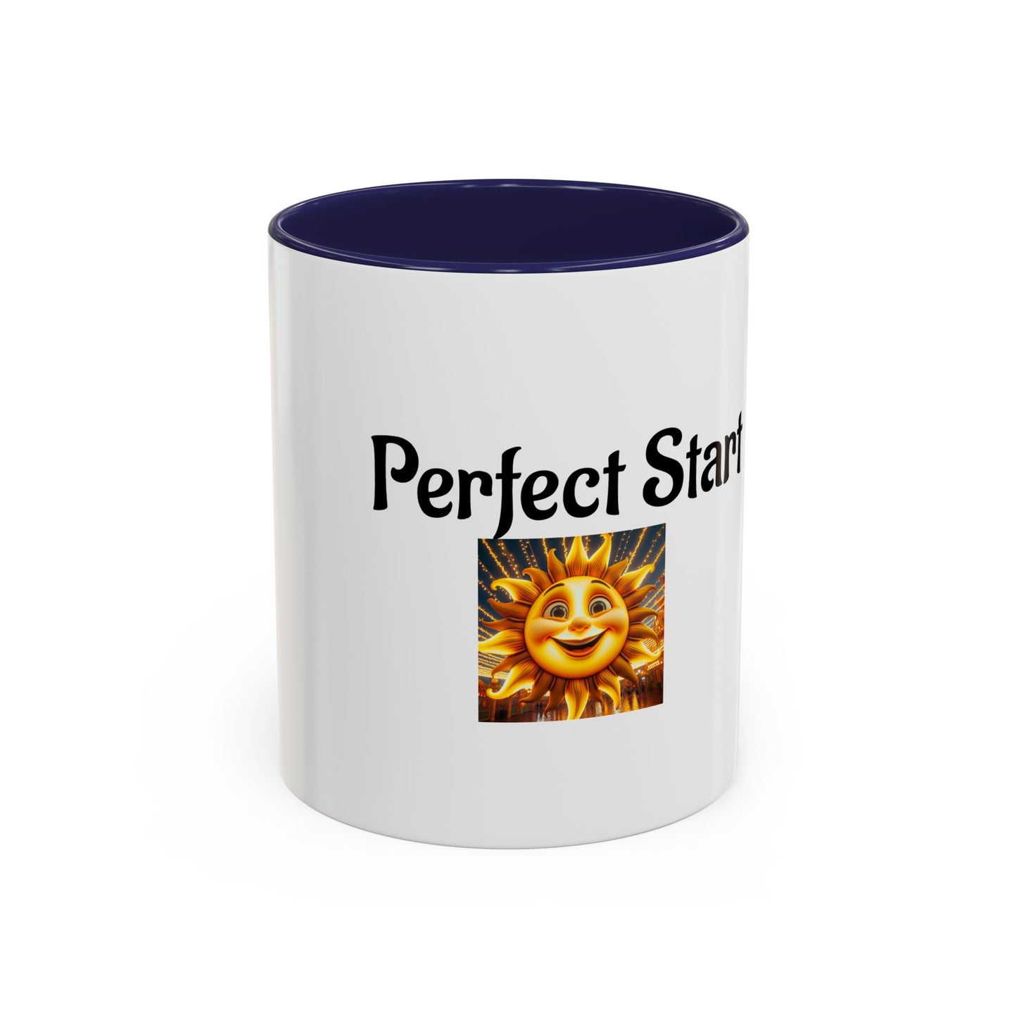 Sunshine 'Perfect Start' Accent Coffee Mug | Motivational Gift, Morning Mug, Sunny Coffee Cup, Perfect for Home or Office