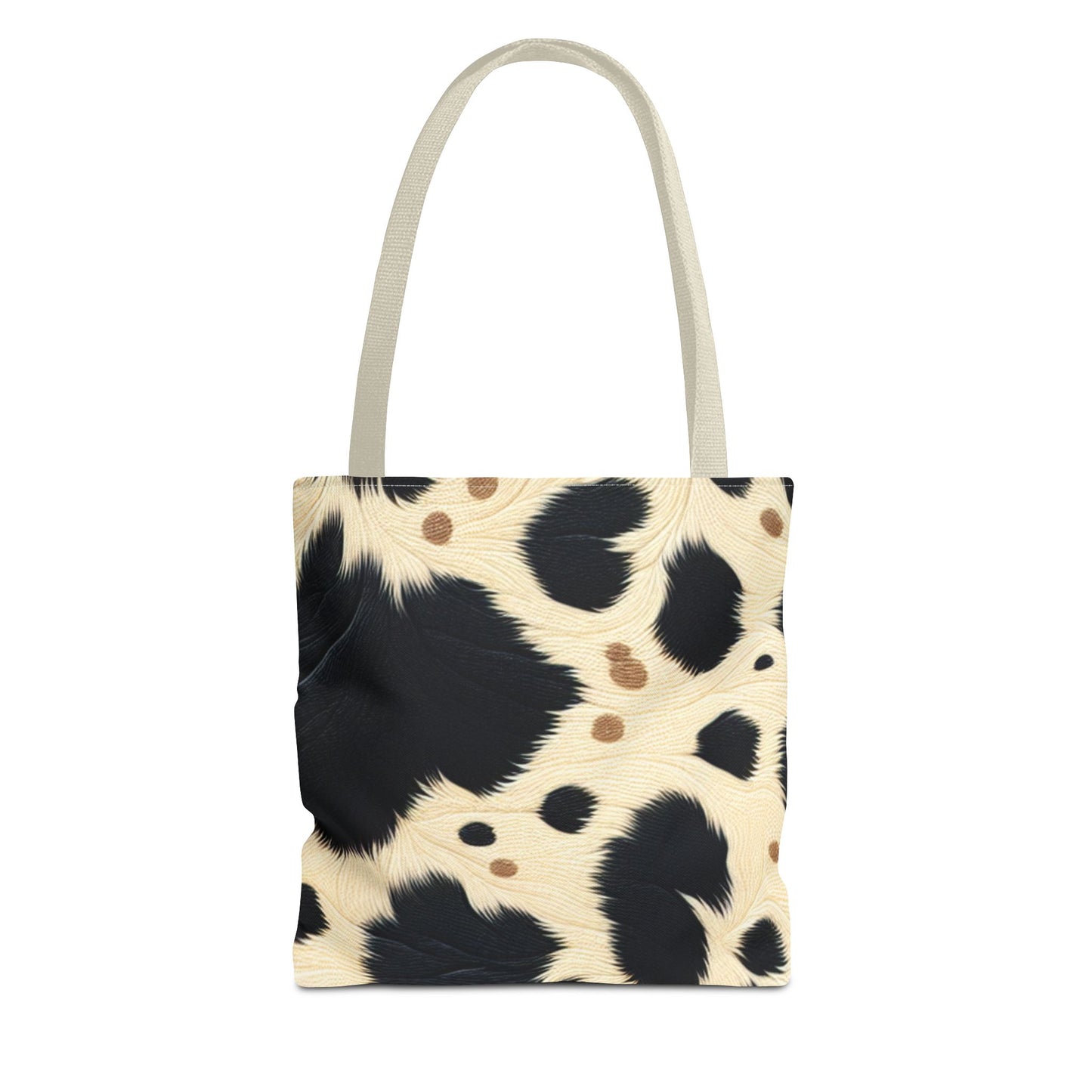 Cow Print Tote Bag -Animal Print Shopping Bag, Beach Tote, Gift for Animal Lovers, Everyday Carryall, Trendy Handbag