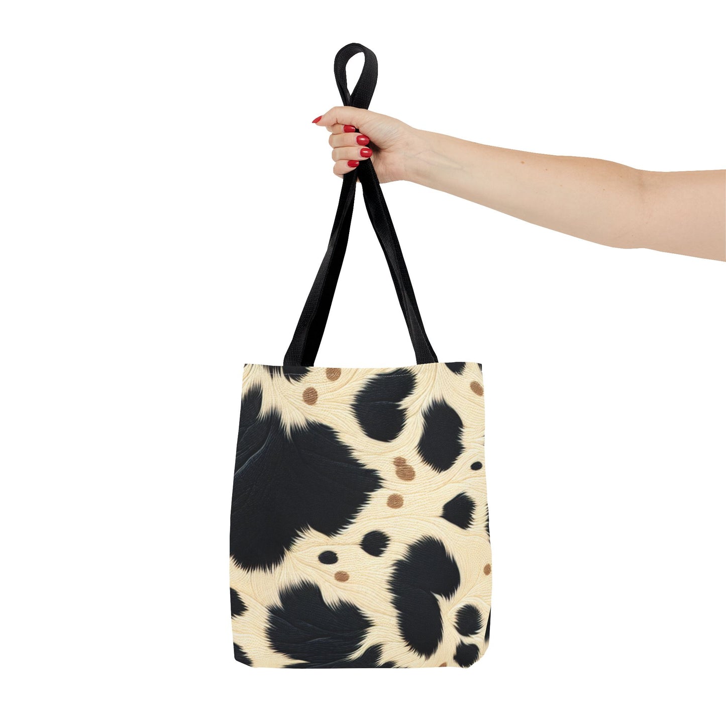 Cow Print Tote Bag -Animal Print Shopping Bag, Beach Tote, Gift for Animal Lovers, Everyday Carryall, Trendy Handbag