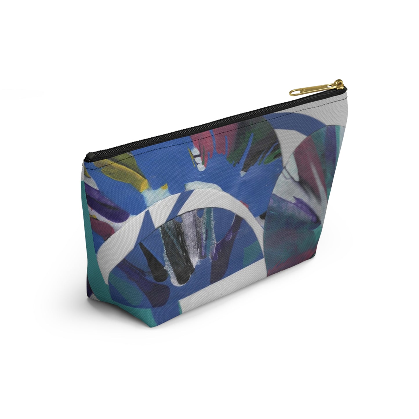 Travel Accessory Pouch - T-bottom - Original Print "Spin Circle" from The Pamela Gene Designs Collection!