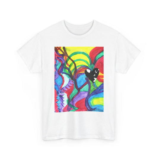 Mosiac Heart  Cotton Tee - Artfully Designed with original artwork from the Pamela Gene Designs Collection!