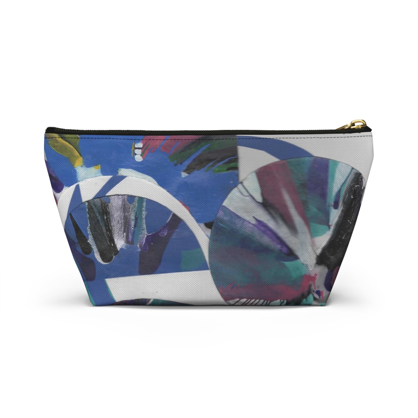 Travel Accessory Pouch - T-bottom - Original Print "Spin Circle" from The Pamela Gene Designs Collection!