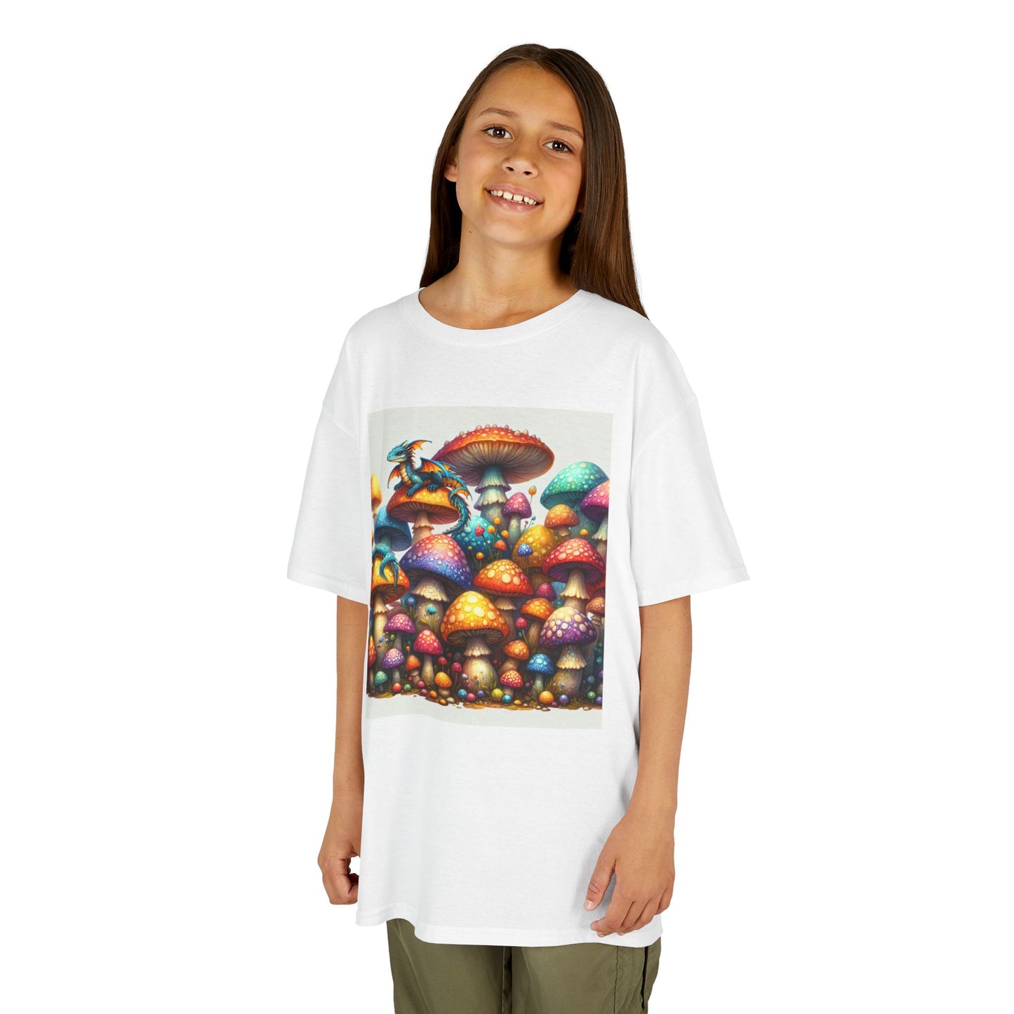 Kids Heavy Cotton™ Tee - Magic mushroom novelty print
