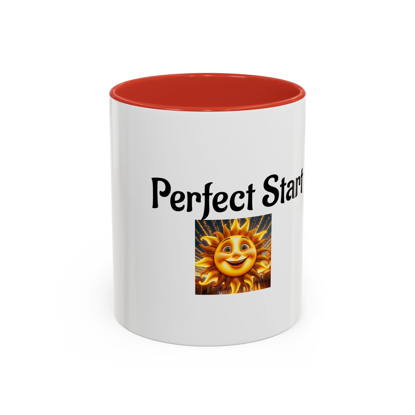 Sunshine 'Perfect Start' Accent Coffee Mug | Motivational Gift, Morning Mug, Sunny Coffee Cup, Perfect for Home or Office