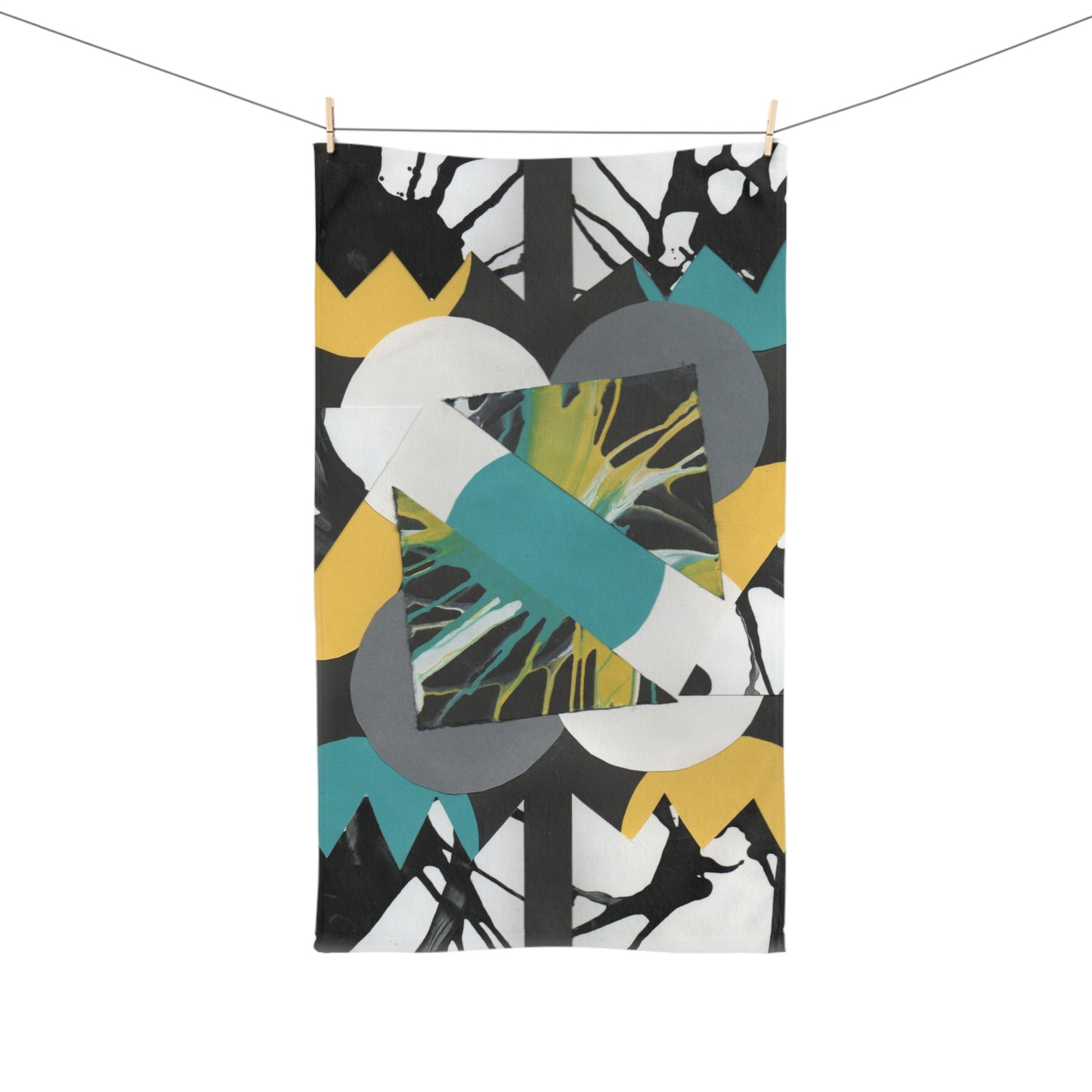 Colorful Hand Towel - Modern Original Design - "Icebreaker" from The Pamela Gene Designs Collection!