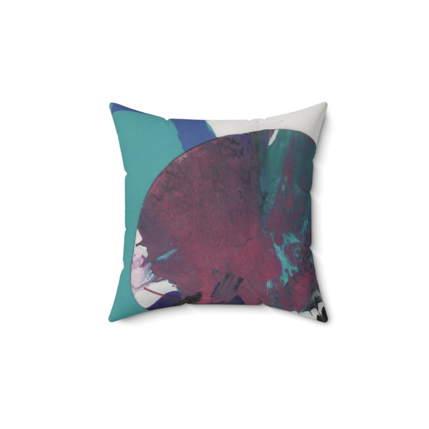 Square Decorative Pillow - Faux Leather -