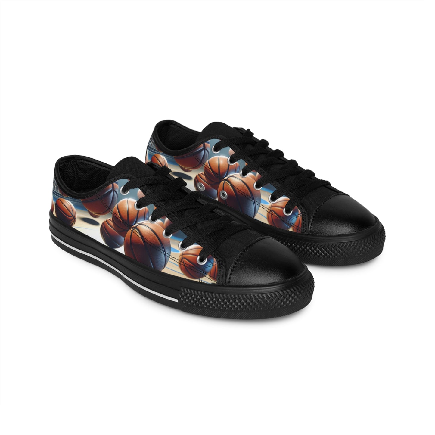 Basketball Graphic Women's Sneakers, Sporty Kicks for Athletes, Fun Workout Footwear, Unique Gift for Basketball Fans, Stylish Casual Shoes