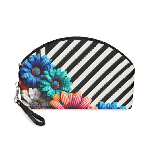 Colorful Floral Makeup Bag, Cosmetic Pouch, Flower Print Clutch, Perfect Gift for Her, Travel Essentials, Cute Organizer