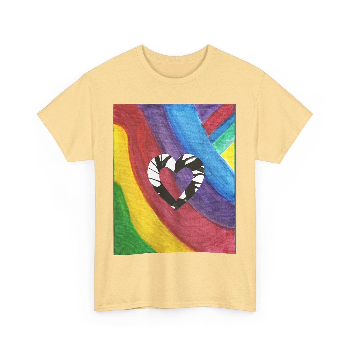 Rainbow Happy Heart T -Shirt - Art you can wear! -  Pamela Gene Designs
