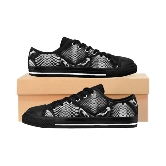 Stylish Women's Sneakers - Trendy Casual Shoes, Python Print Sneakers, Unique Footwear, Gifts for Her, Fashion Sneakers