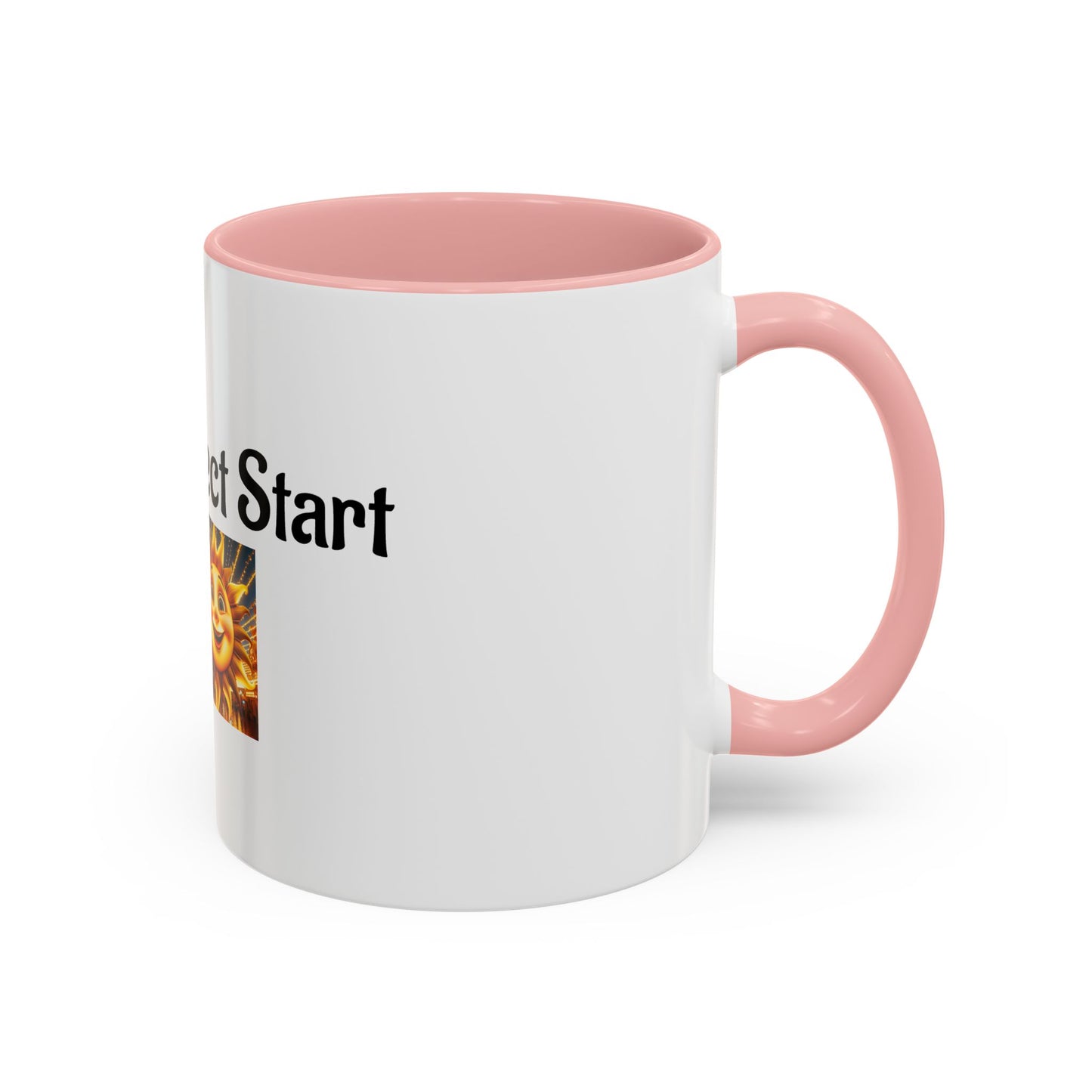 Sunshine 'Perfect Start' Accent Coffee Mug | Motivational Gift, Morning Mug, Sunny Coffee Cup, Perfect for Home or Office