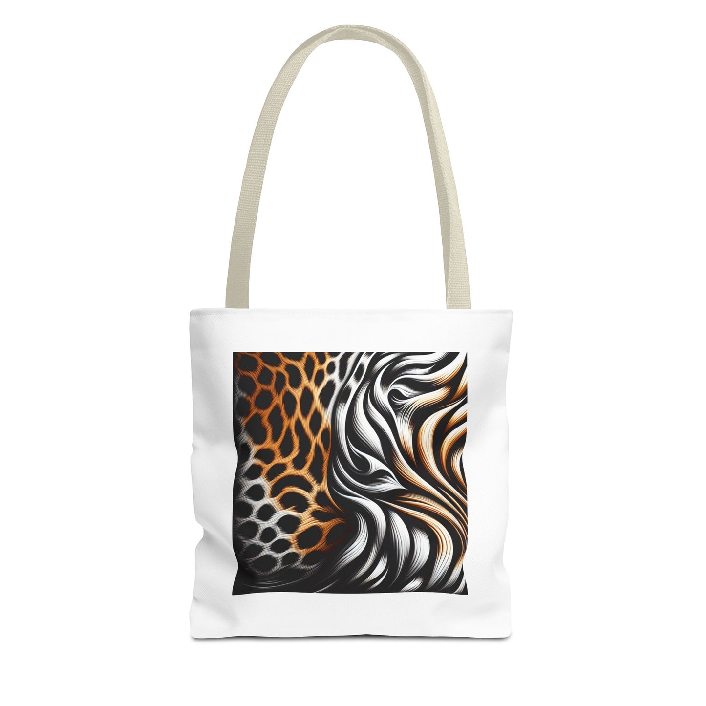 Animal Print - Canvas Tote Bag (AOP)- Shoulder Strap for easy carrying
